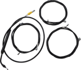 Standard Black Vinyl Handlebar Cable/Brake Line Kit — Ape Hanger