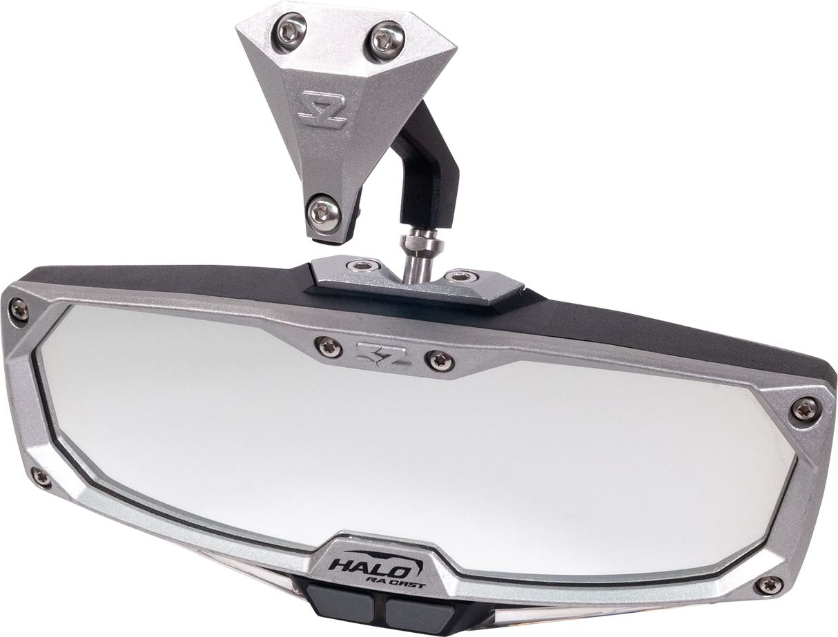 Halo R Rear View Mirror with Cast Aluminum Bezel/LED Cabin Light - Maverick X3