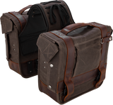 Throw-over Saddlebag — Wet-Waxed Cotton/Leather