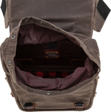 Throw-over Saddlebag — Wet-Waxed Cotton/Leather