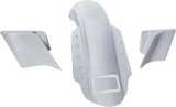 Swoop Three Piece Stretched Rear Fender Kit With Side Panels and Lightening Bolts