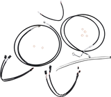 XR Handlebar Installation Kit - 15"-17" Ape Hangers - '17-'20 FLHRXS - Black/Chrome