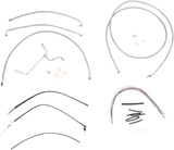 Complete Stainless Braided Handlebar Cable/Brake Line Kit