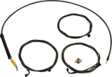 Standard Midnight Braided Handlebar Cable/Brake Line Kit — Ape Hanger