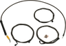 Standard Midnight Braided Handlebar Cable/Brake Line Kit — Ape Hanger