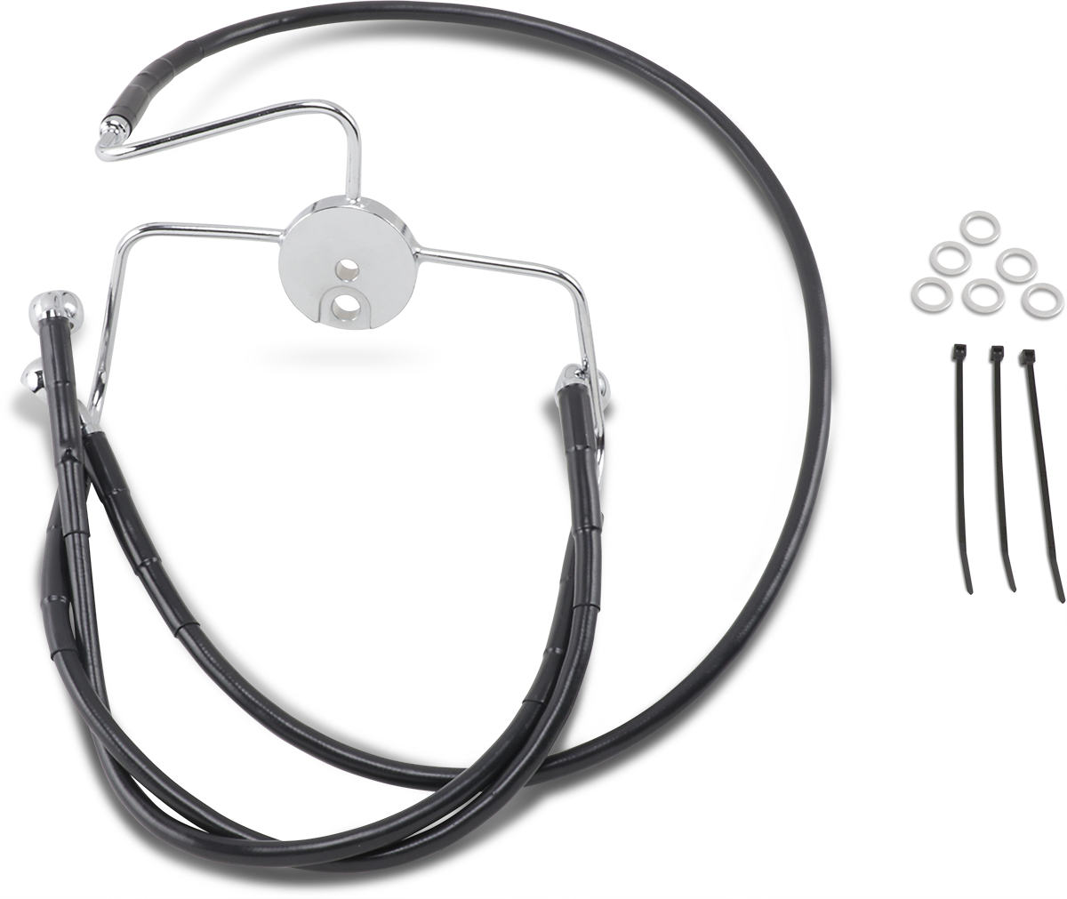 Extended Length Black Vinyl Brake Line Kit [2/2]