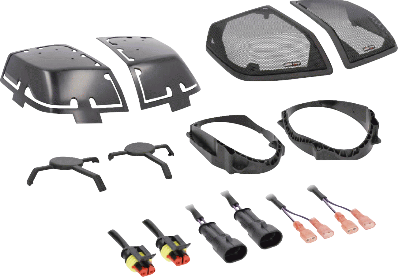 Saddlebag Lid with Speaker Cutouts