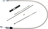 Polished Stainless Quick Connect Upper Clutch Cable - 47"