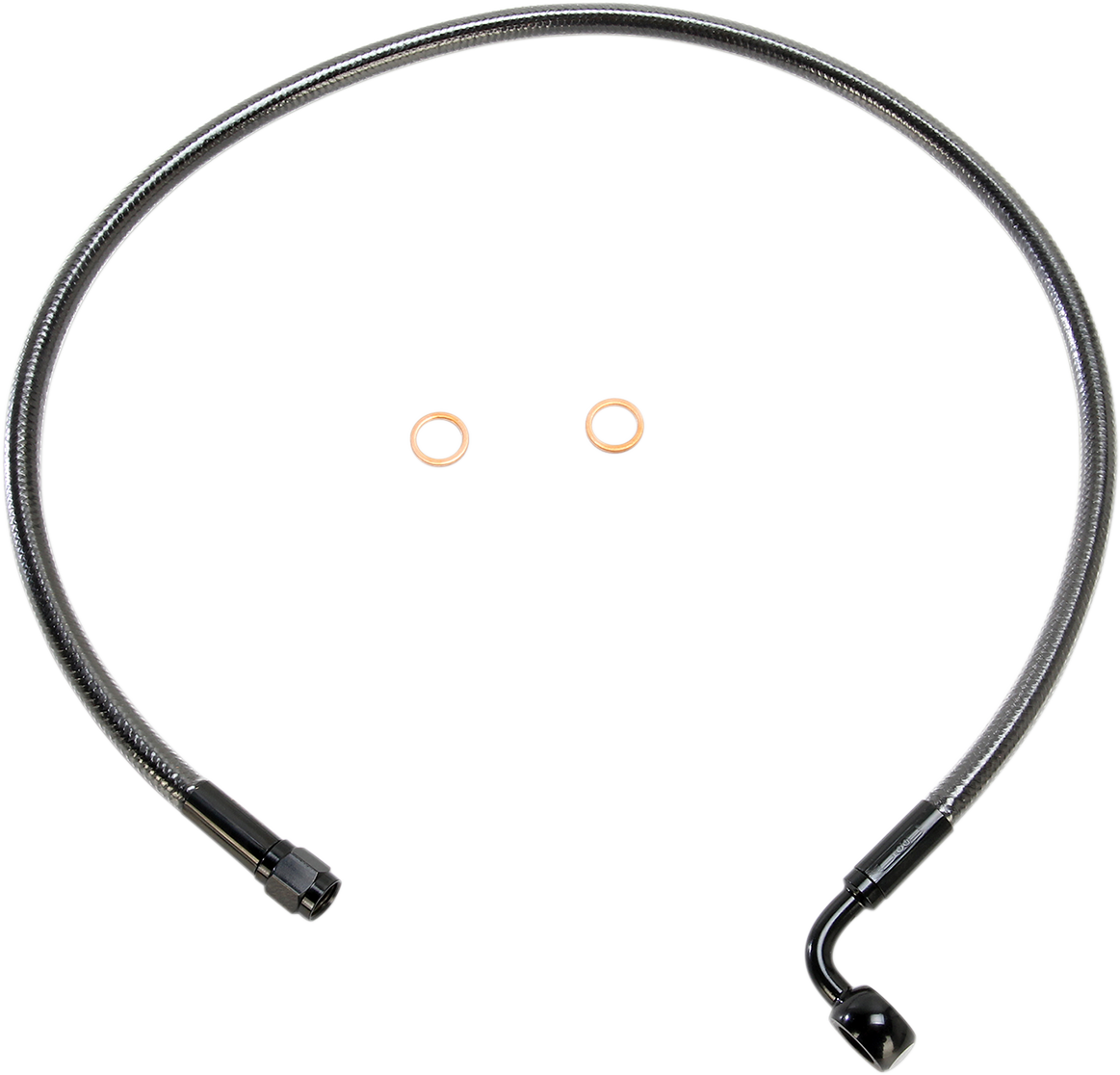 Brake Line - 10 mm-90° - 26" - Black Pearl