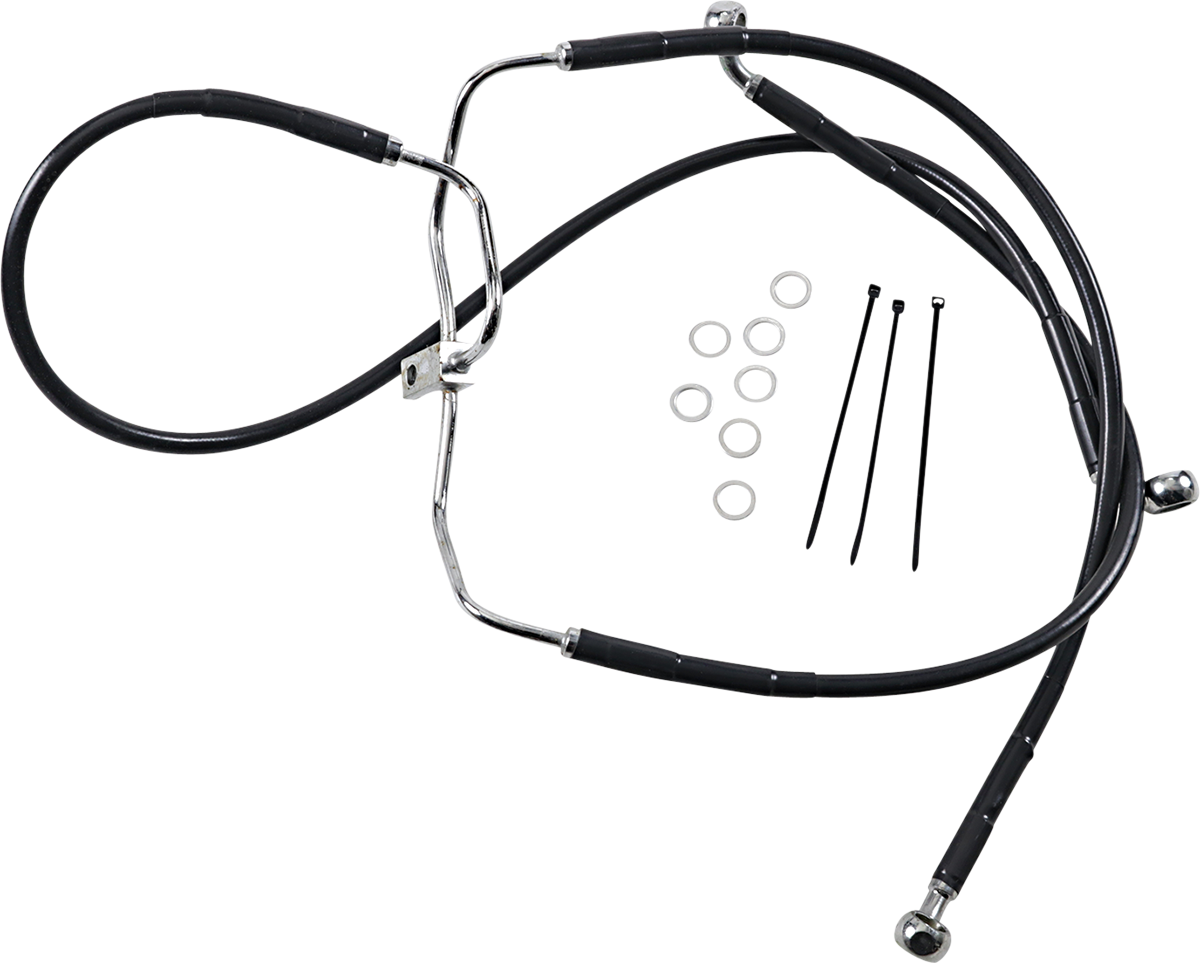 Extended Length Black Vinyl Brake Line Kit [2/2]