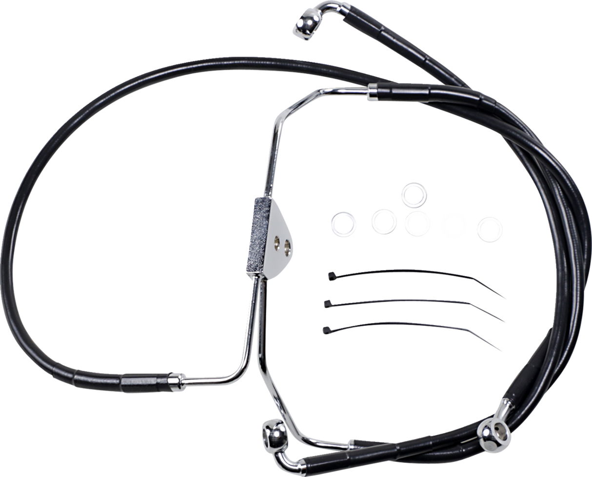 Extended Length Black Vinyl Brake Line Kit [2/2]