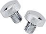 Chrome Knurled Bolt Kit for Softail Seat