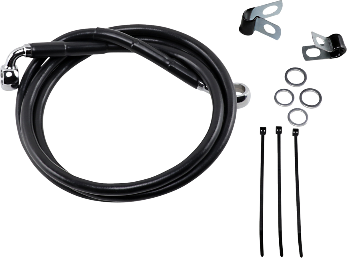 Extended Length Black Vinyl Brake Line Kit [2/2]