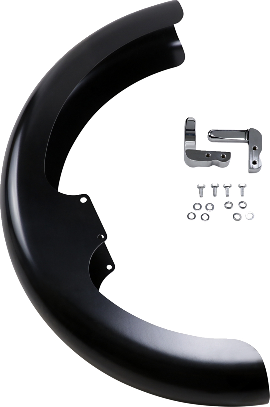 Hugger Series Front Fender with Mounting Blocks for Softail/Dyna