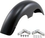 Hugger Series Front Fender with Mounting Blocks for Softail/Dyna