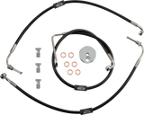 Black Braided Brake Line Kit