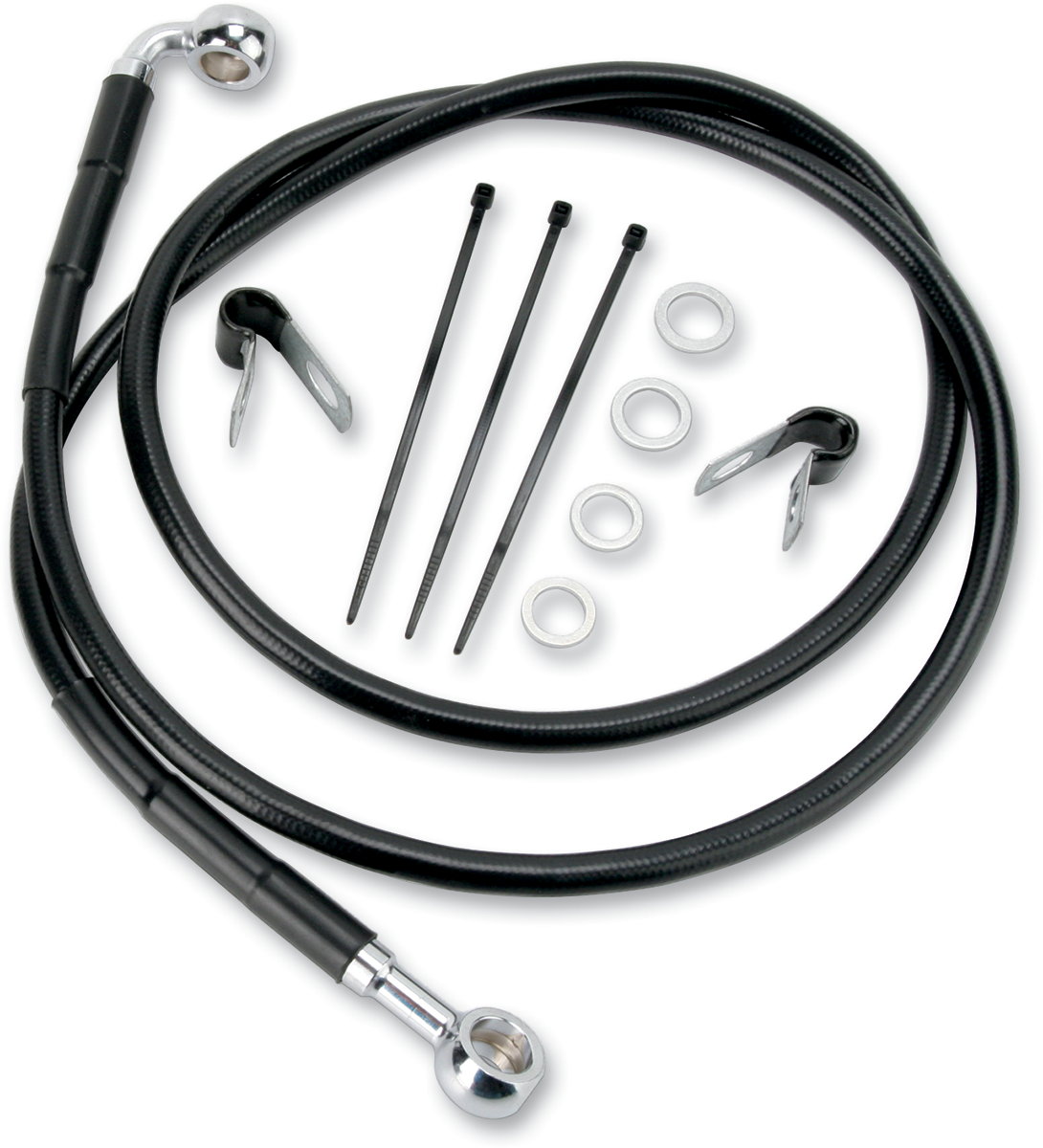 Extended Length Black Vinyl Brake Line Kit [2/2]