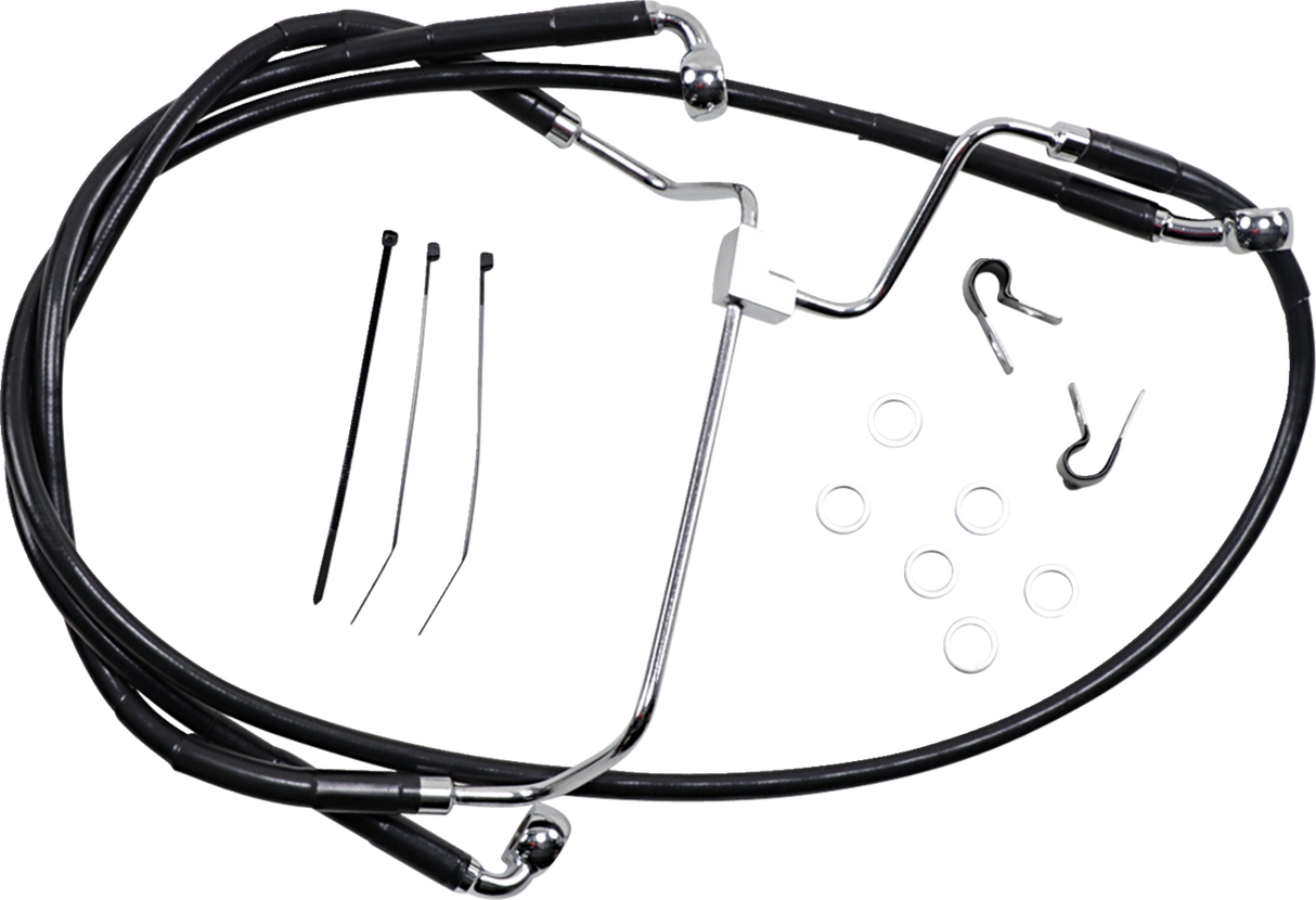 Extended Length Black Vinyl Brake Line Kit [2/2]