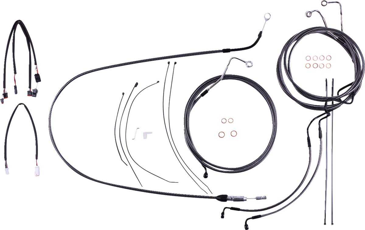 KARBONFIBR Designer Handlebar Installation Kit - 12"-14" - '21-'23 FLH