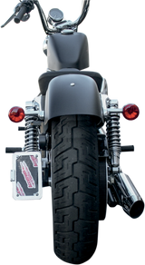 Side Mount License Plate with LED Tag Light