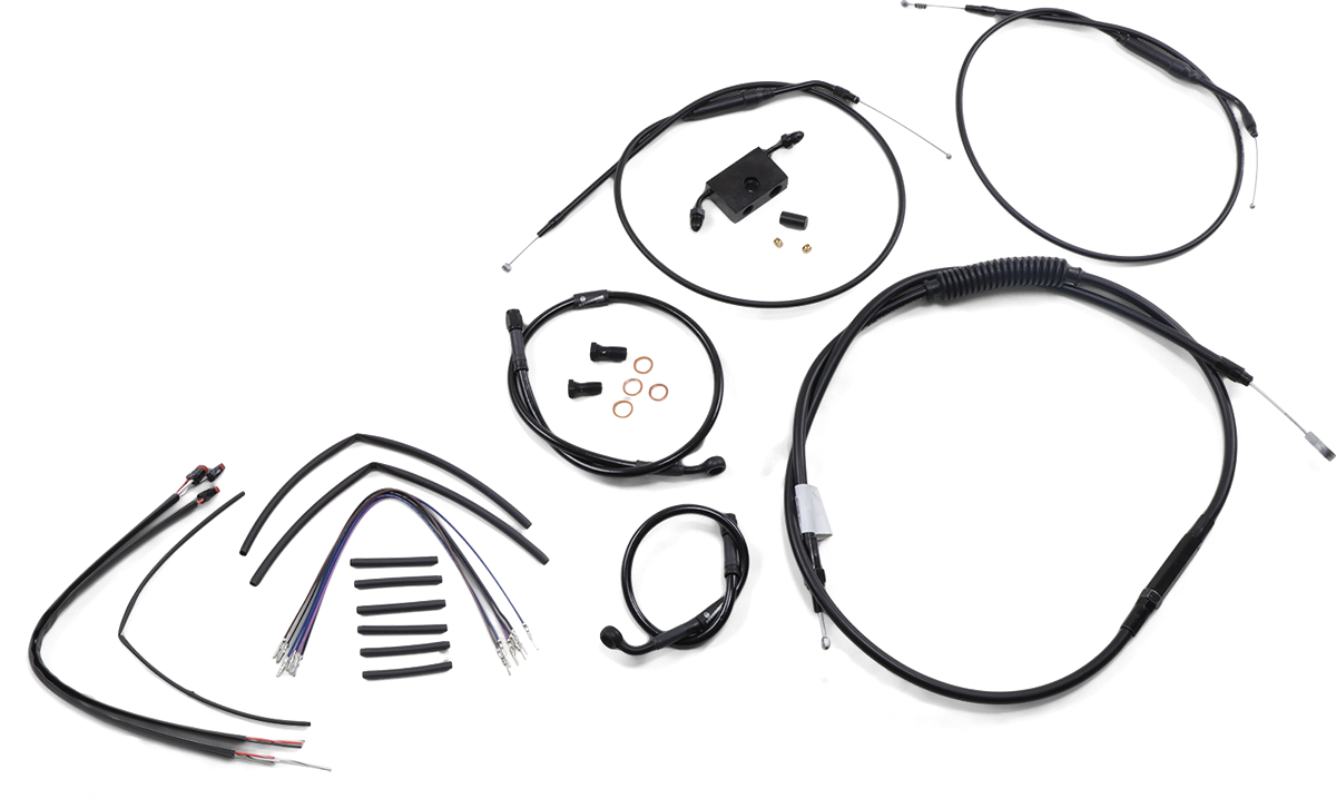 Extended Handlebar Cable and Brake Line Kit for Sportsters with ABS