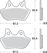 Sintered Metal Harley/Buell Brake Pads