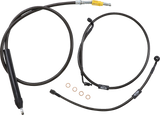 Standard Midnight Braided Handlebar Cable/Brake Line Kit — Ape Hanger