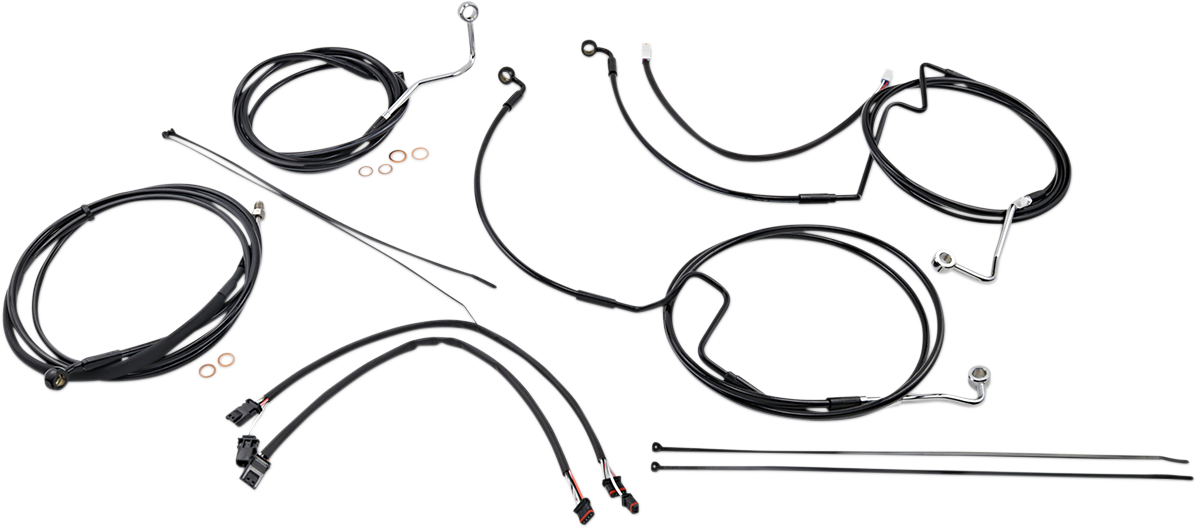 XR Handlebar Installation Kit - 12"-14" Ape Hangers - '17-'20 FLTR - Black