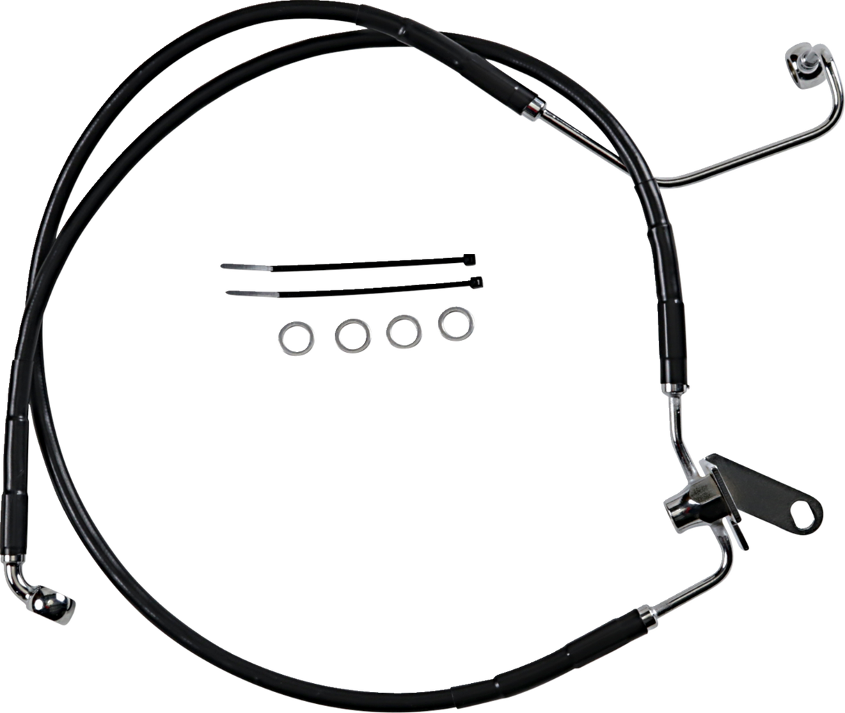 Extended Length Black Vinyl Brake Line Kit [2/2]