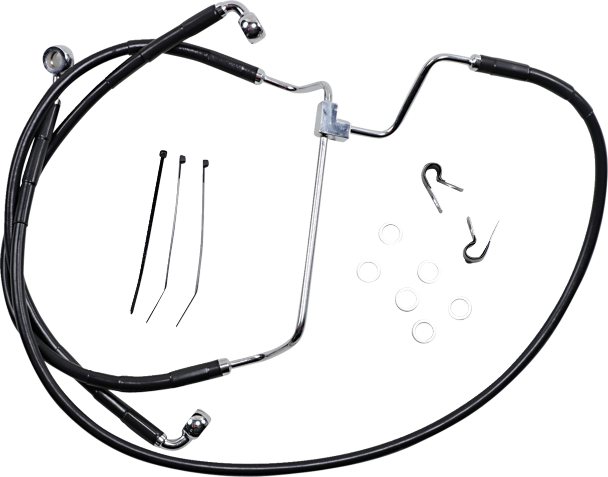 Extended Length Black Vinyl Brake Line Kit [2/2]