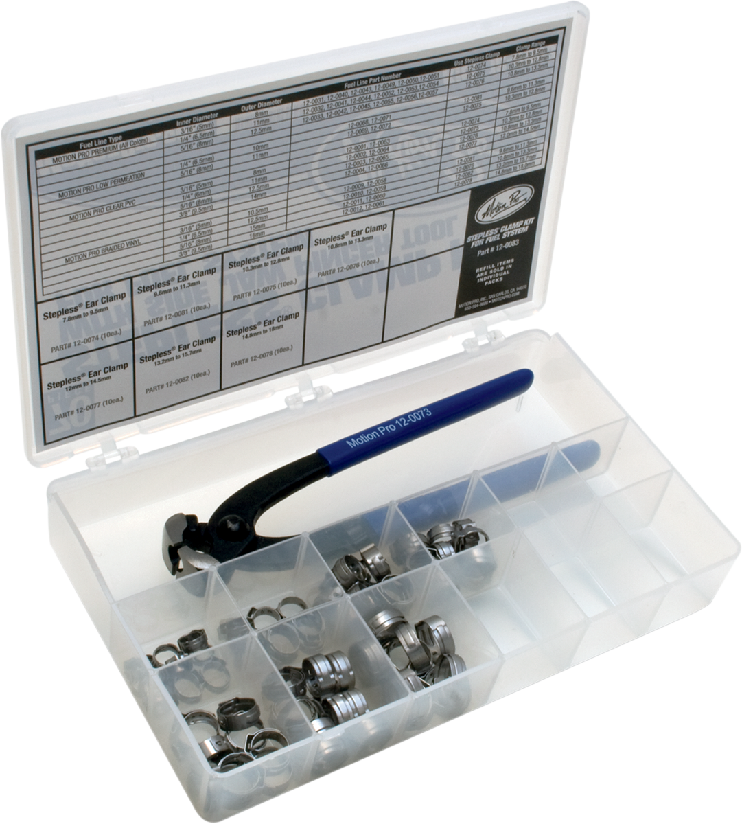 Stepless® Ear Clamp Kit for Fuel System with Pincher Tool