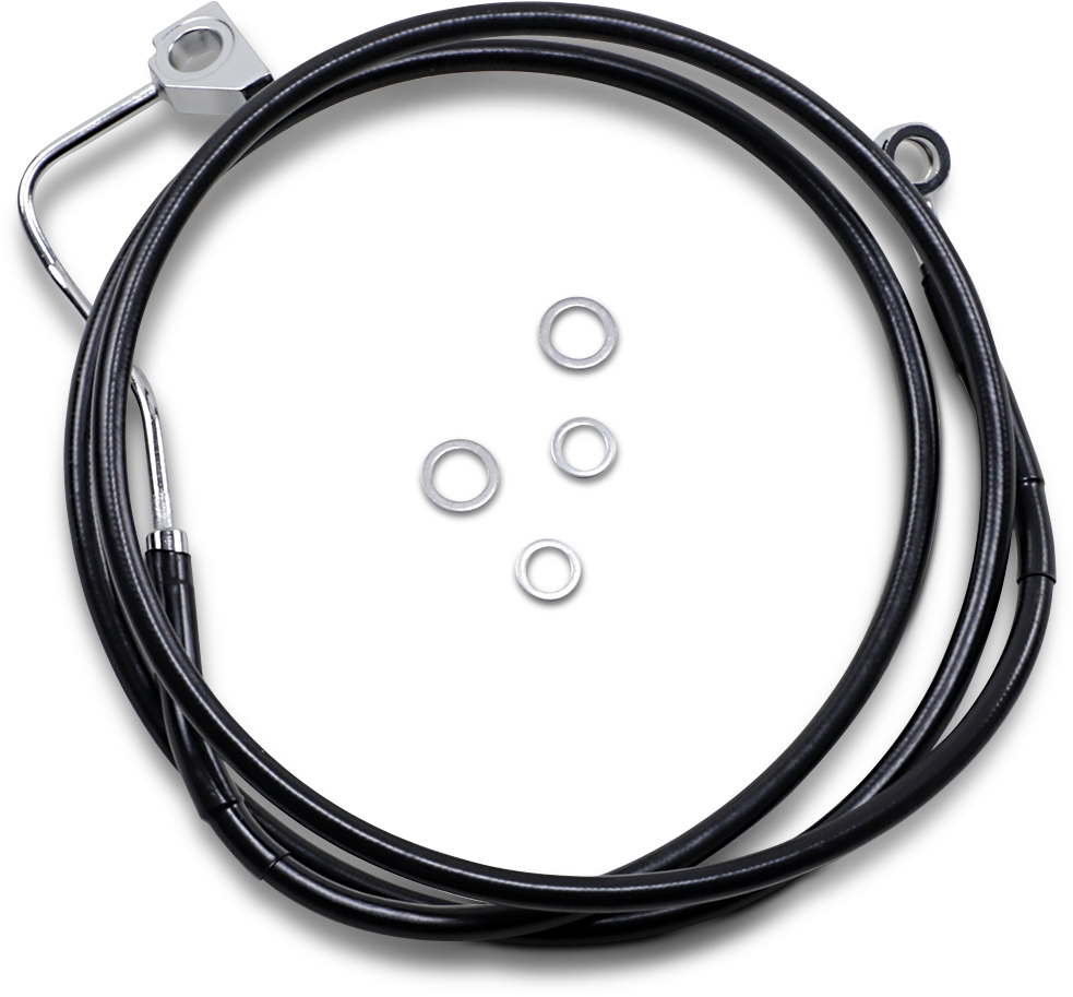 Extended Length Black Vinyl Brake Line Kit [2/2]