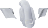 Swoop Three Piece Stretched Rear Fender Kit With Side Panels and Lightening Bolts