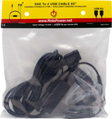 SAE to Two USB Port with Intelligent Electronics Charging Cable