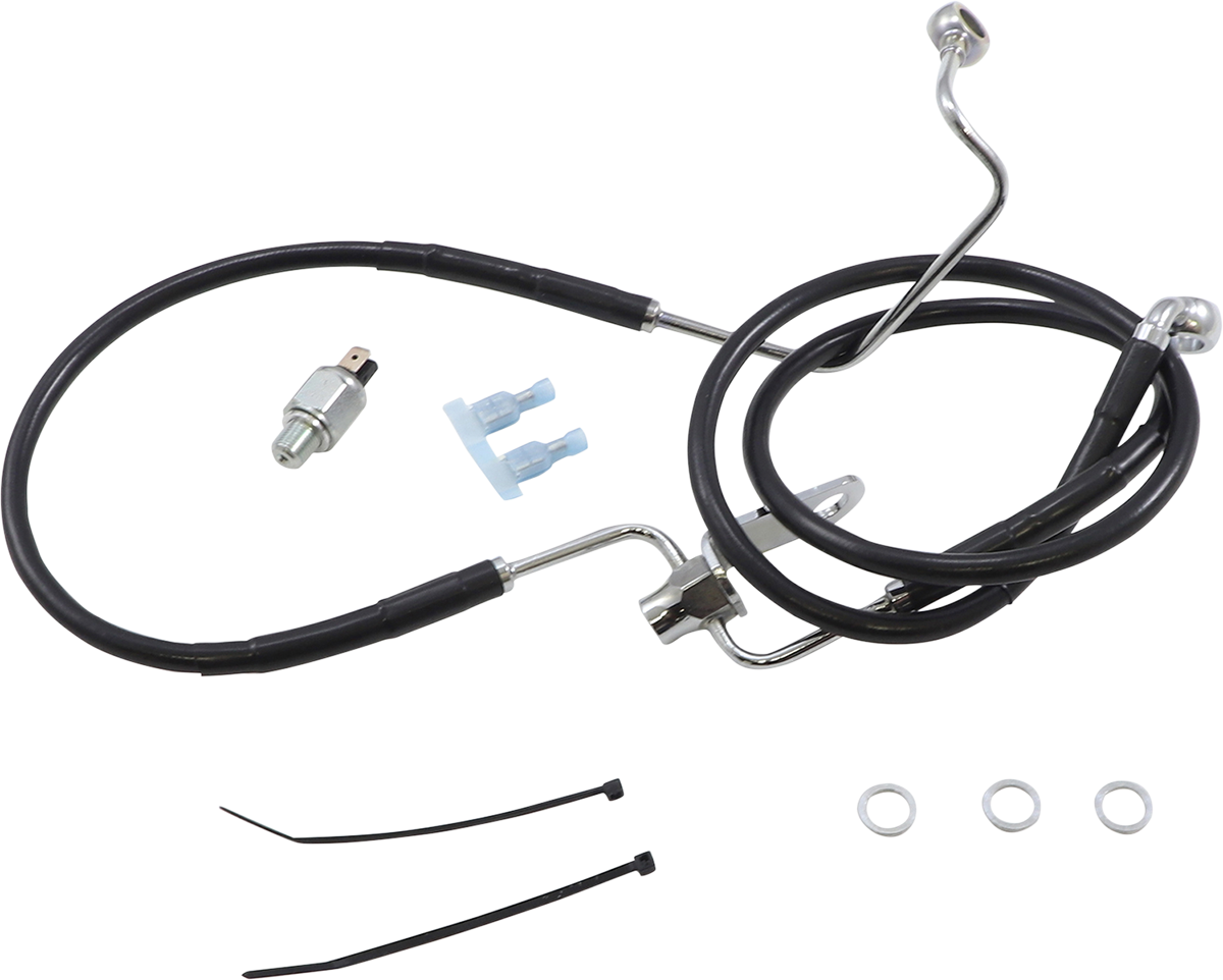 Extended Length Black Vinyl Brake Line Kit [2/2]