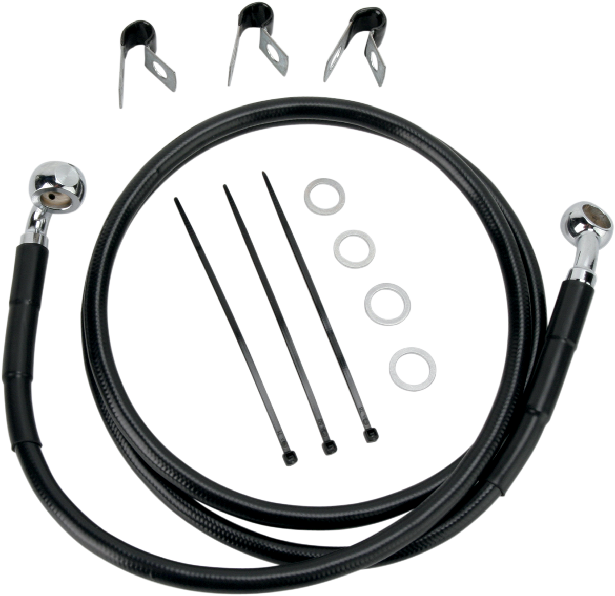 Extended Length Black Vinyl Brake Line Kit [2/2]