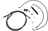 Standard Midnight Braided Handlebar Cable/Brake Line Kit — Ape Hanger