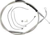 High-Efficiency Polished Stainless Clutch Cable - 71-3/4"