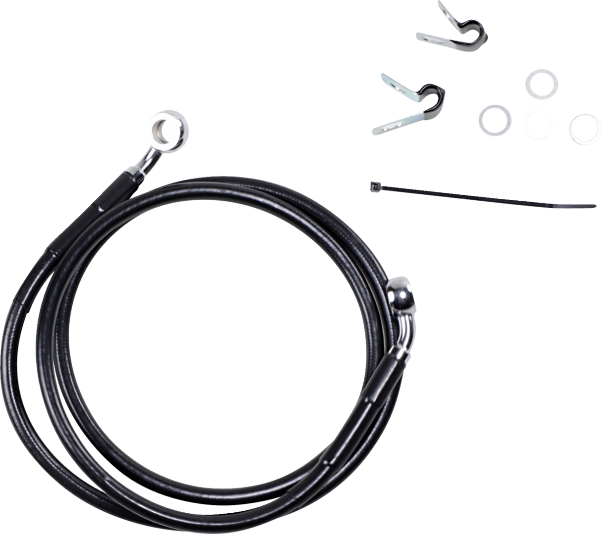 Extended Length Black Vinyl Brake Line Kit [2/2]