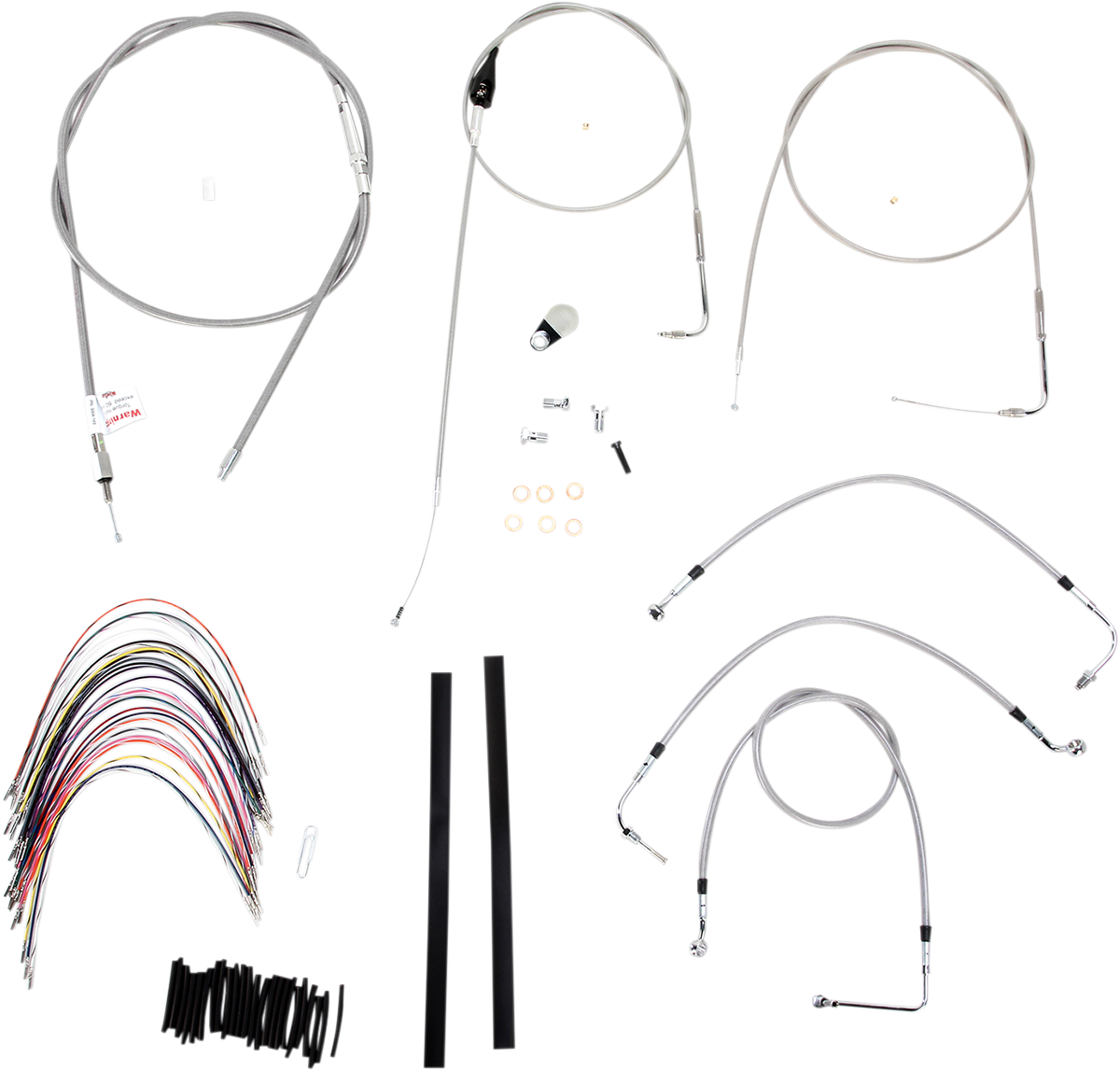 Complete Stainless Braided Handlebar Cable/Brake Line Kit