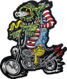 Monster Biker Embroidered Patch