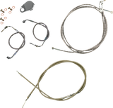 Standard Stainless Braided Handlebar Cable/Brake Line Kit