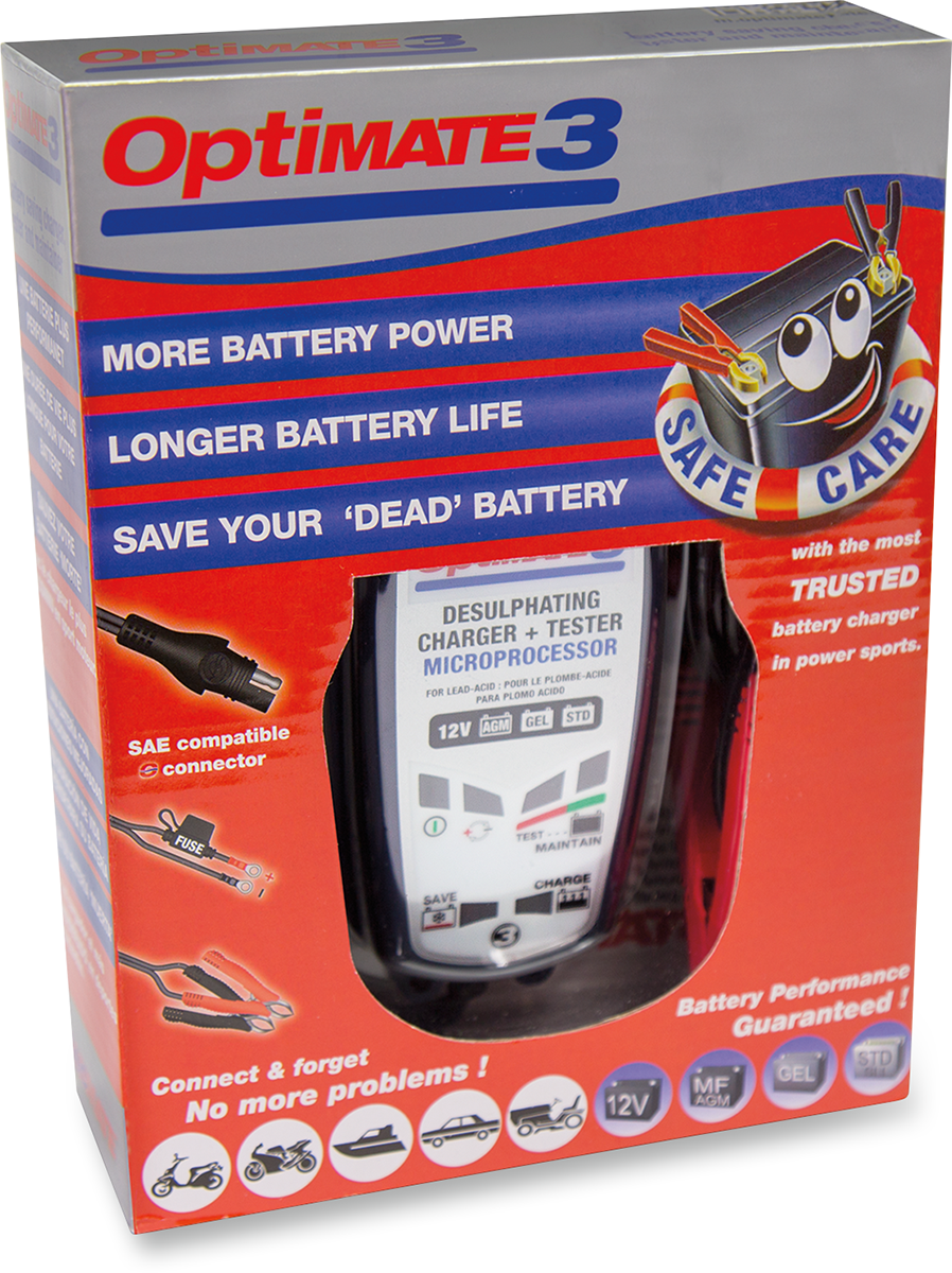 OptiMate™ 3 Battery Charger and Maintainer