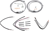 Complete Stainless Braided Handlebar Cable/Brake Line Kit