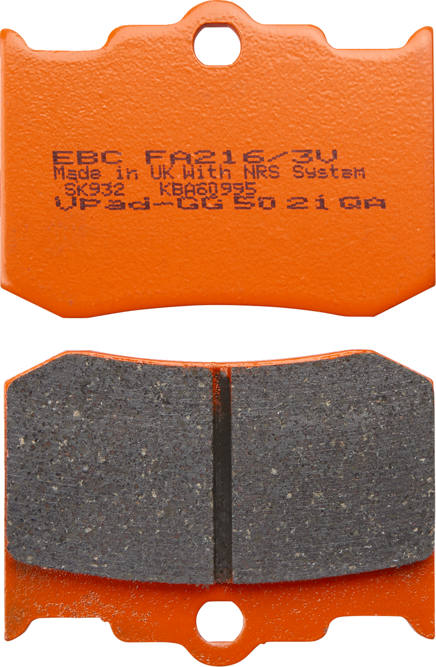 Semi-Sintered "V" Brake Pads