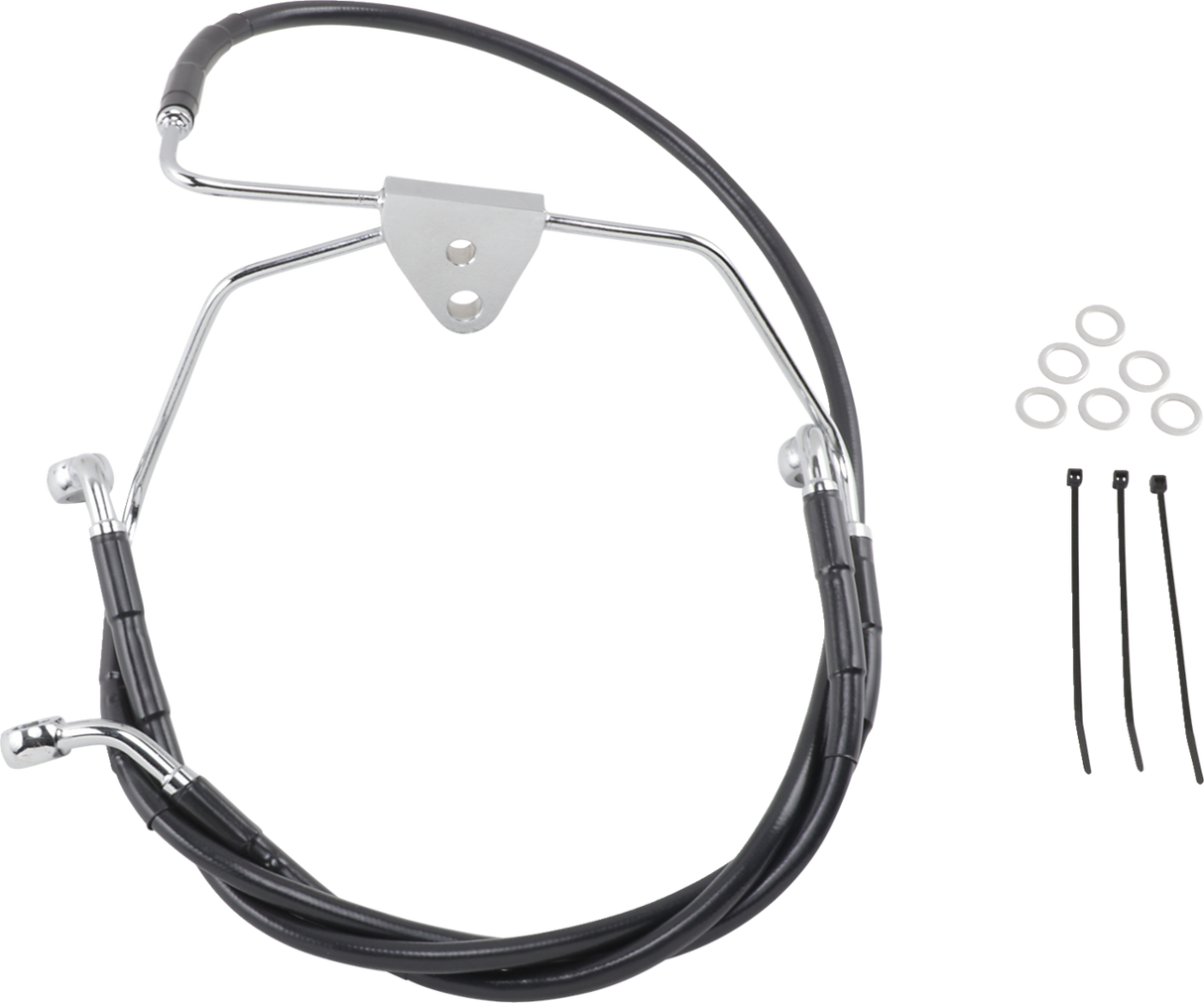 Extended Length Black Vinyl Brake Line Kit [2/2]
