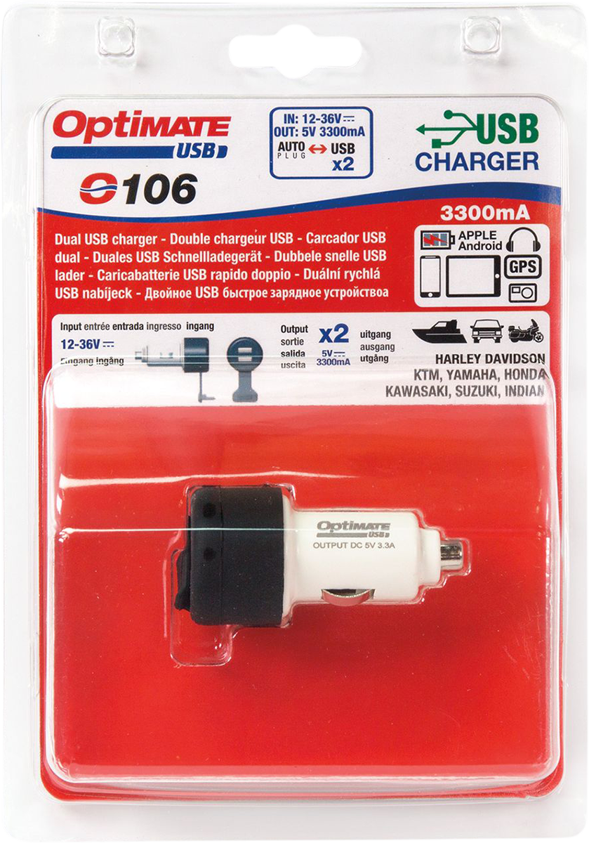 OptiMate™ Dual USB Fast Charger