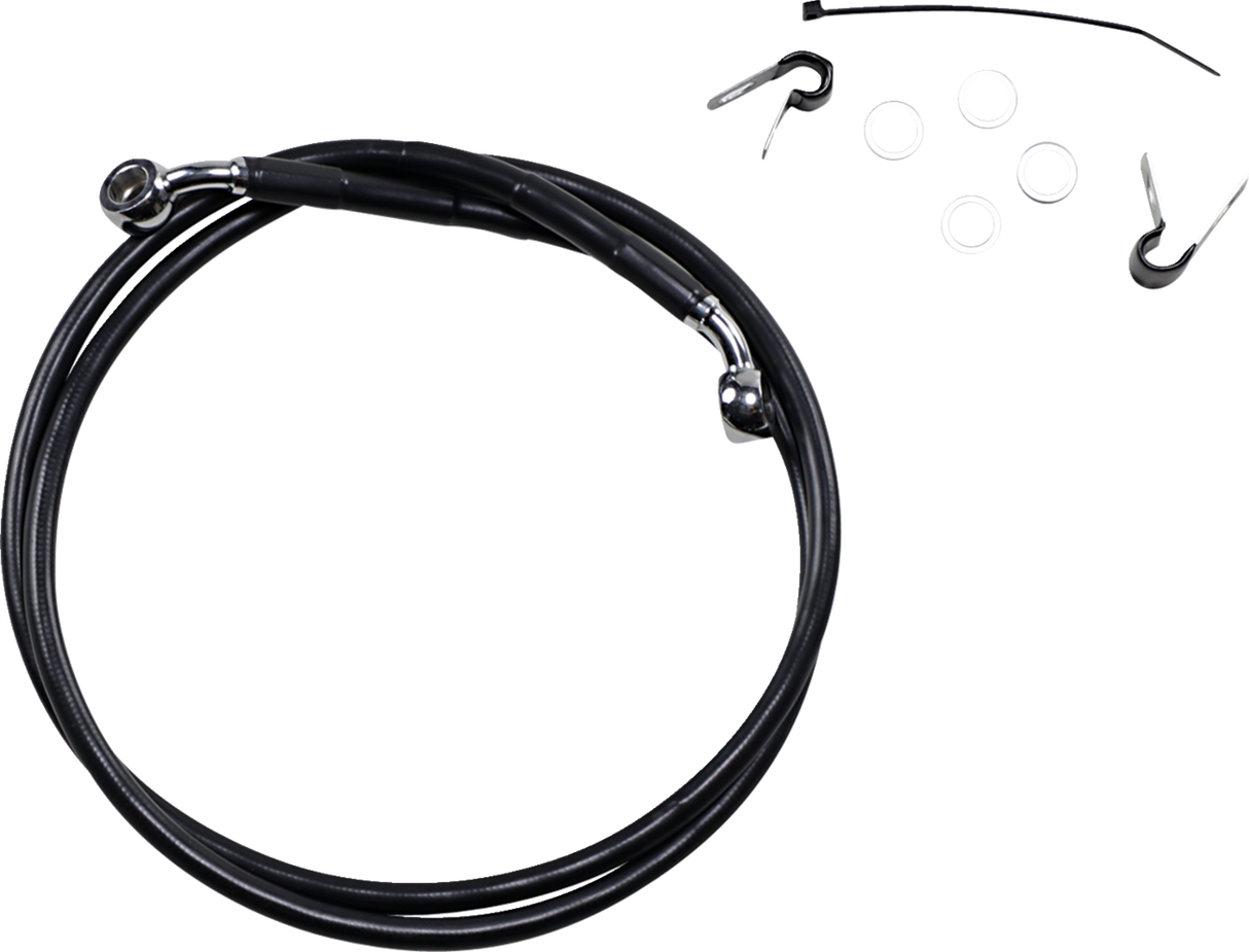 Extended Length Black Vinyl Brake Line Kit [2/2]