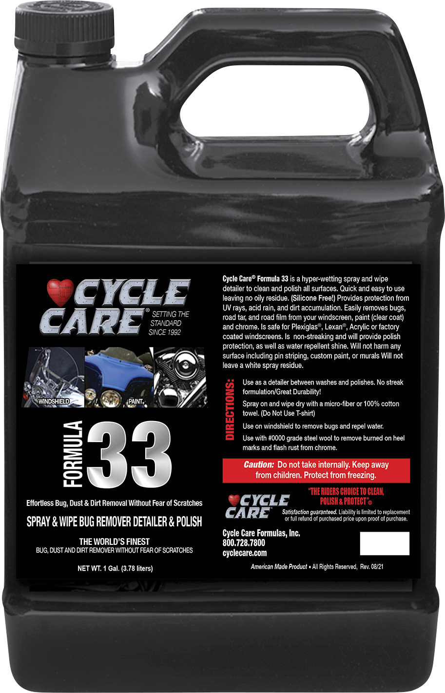 Formula 33 Spray & Wipe®, Bug Remover, Detailer, & Polish