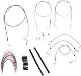 Complete Stainless Braided Handlebar Cable/Brake Line Kit